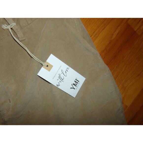 YMI Flare High Rise Corduroy Jeans size 18 NWT Boho Retro Y2K Frayed hem - Picture 2 of 5